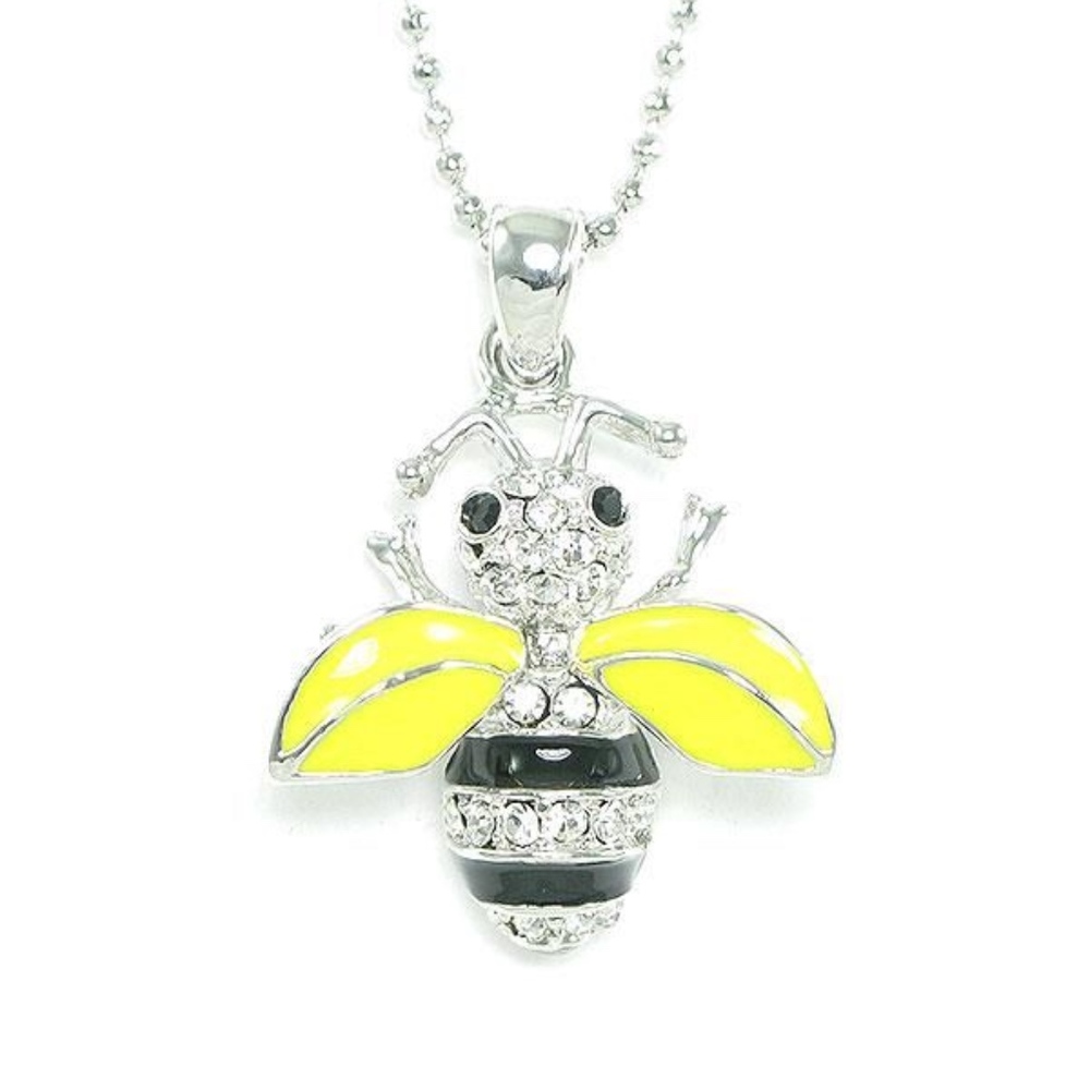Bumble Bee Pendant Necklace Women